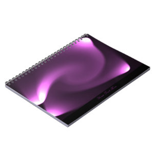 Purple Twirling Lights Notebook