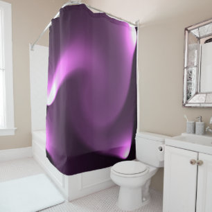 Purple Twirling Lights Shower Curtain