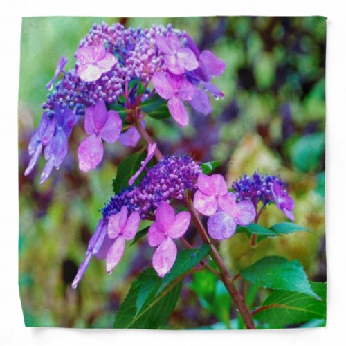 Purple Twist and Shout Hydrangea Flower Bandana