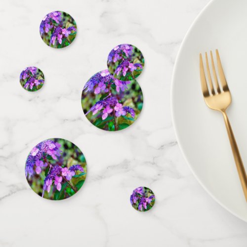 Purple Twist and Shout Hydrangea Flower Confetti