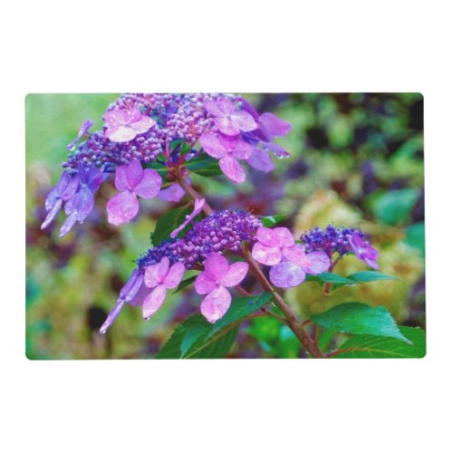 Purple Twist and Shout Hydrangea Flower Placemat