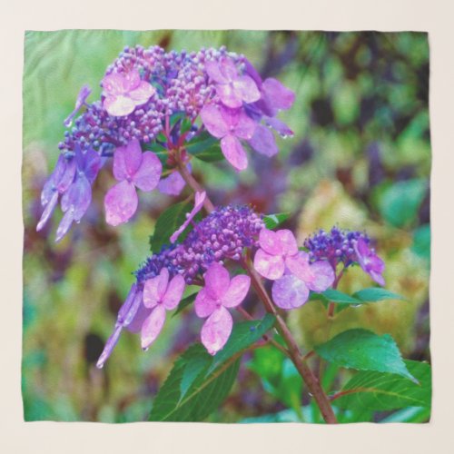 Purple Twist and Shout Hydrangea Flower Scarf