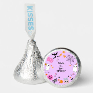 Purple Two Spooky Cute Halloween 2nd Birthday  Hershey®'s Kisses®