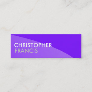 Purple two tone professional mini cards