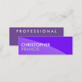 Purple two tone professional mini cards (Front/Back)