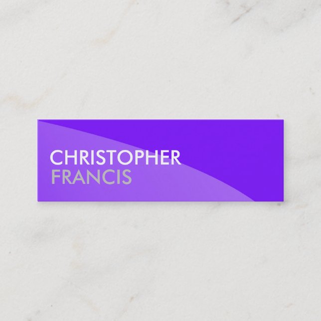 Purple two tone professional mini cards (Front)