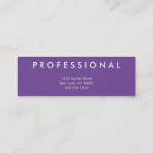 Purple two tone professional mini cards (Back)
