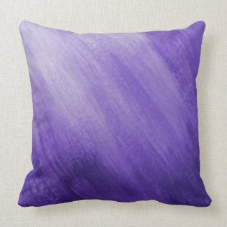 Purple ultraviolet graded wash art painted pillow