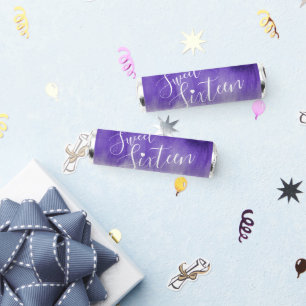 Purple ultraviolet modern art sweet sixteen custom breath savers® mints
