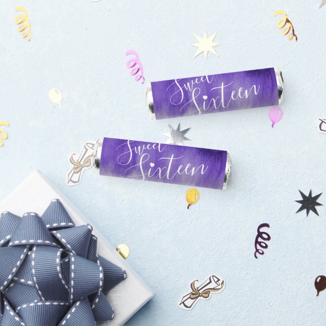 Purple ultraviolet modern art sweet sixteen custom breath savers® mints (Party)