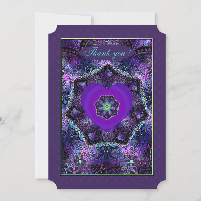 Purple umbrella & hearts .7 (Front)