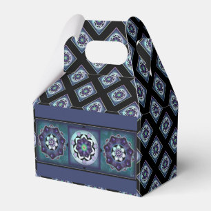 Purple umbrella & hearts .7 favor boxes