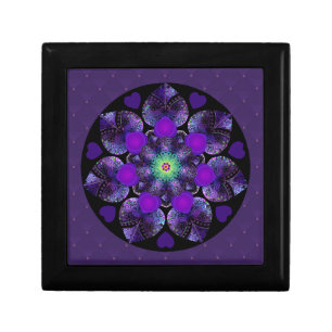 Purple umbrella & hearts .7 gift box