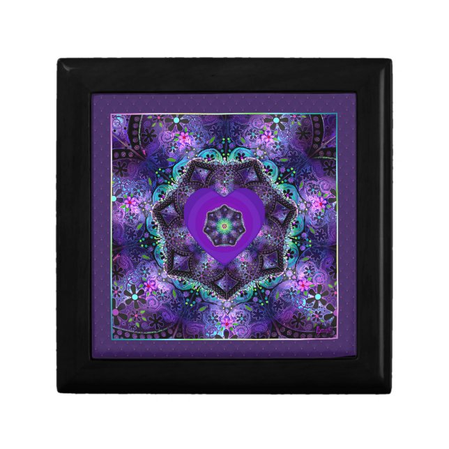 Purple umbrella & hearts .7 gift box (Front)