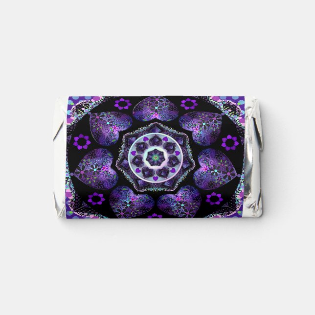 purple umbrella & hearts 7. hershey's miniatures (Front)