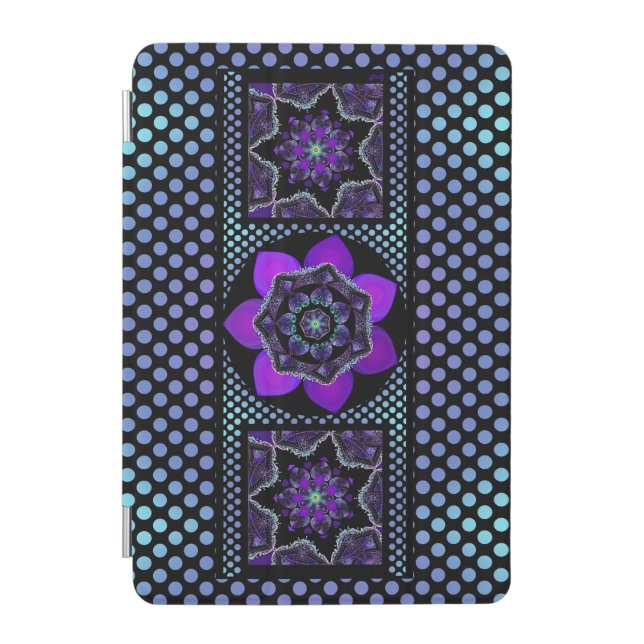 Purple umbrella & hearts .7 iPad mini cover (Front)