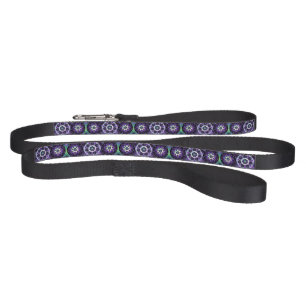 Purple umbrella & hearts .7 pet leash