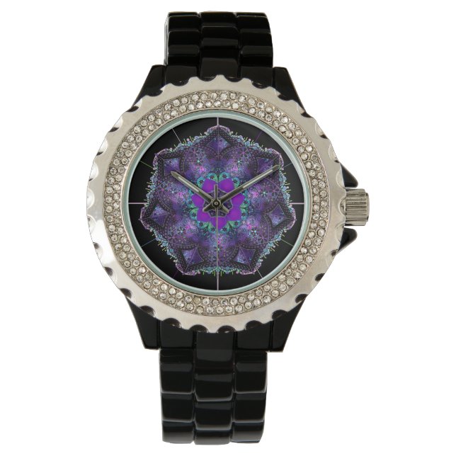 Purple umbrella & hearts .7 watch (Front)