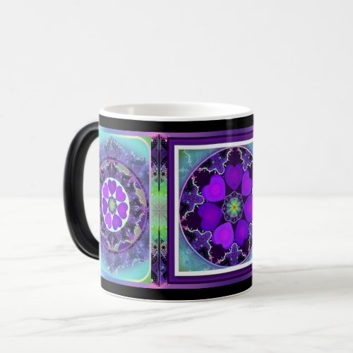 Purple umbrella  heats mug