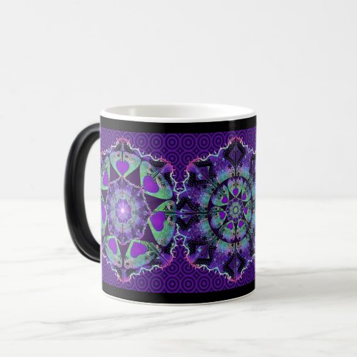 Purple umbrella  heats mug