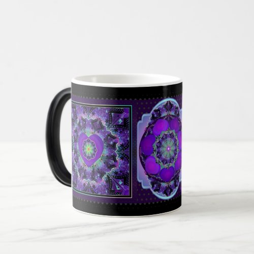 Purple umbrella  heats mug