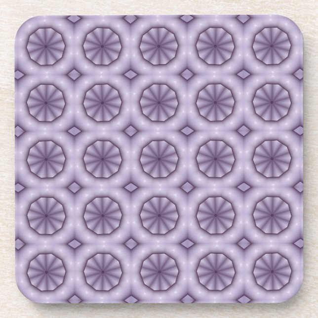 Purple Umbrellas Beverage Coaster (Front)