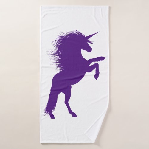 Purple Unicorn Bath Towel Set