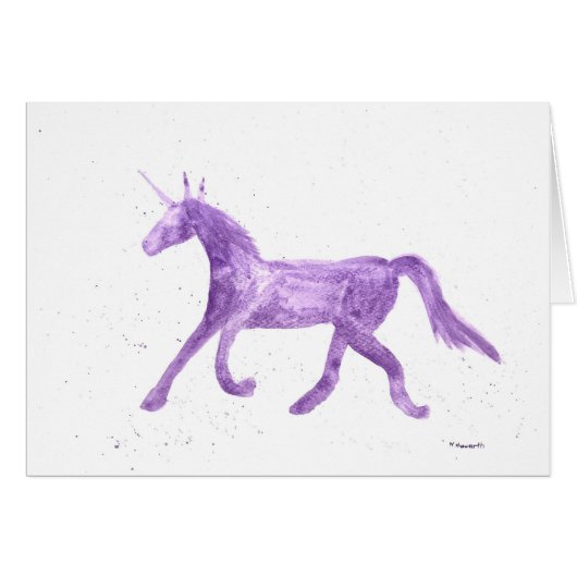 Purple unicorn cards (Front Horizontal)