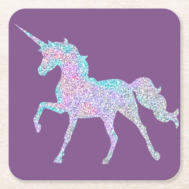 Purple Unicorn Coaster (Front)