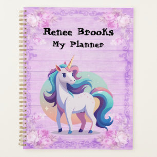 Purple Unicorn Custom  Planner