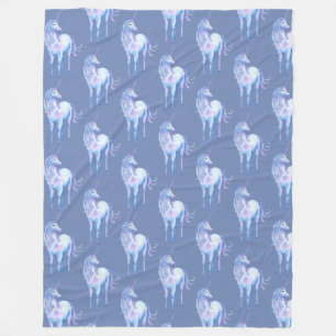 Purple Unicorn Dream Fleece Blanket