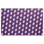 Purple Unicorn Emoji Pattern Fabric