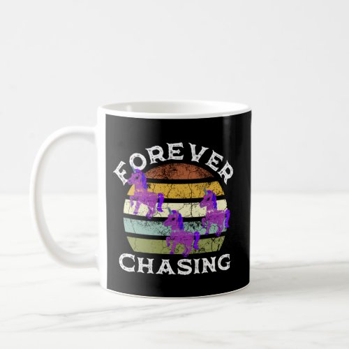 Purple Unicorn Forever Chasing Recruiter Recruitin Coffee Mug