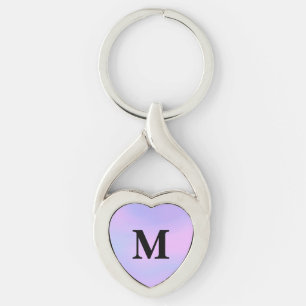 Purple unicorn gradient Custom Name Keychain