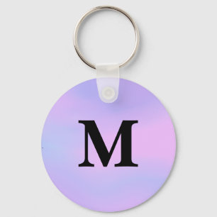 Purple unicorn gradient Custom Name Keychain