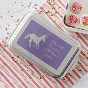 Purple Unicorn Personalized Cake Pan