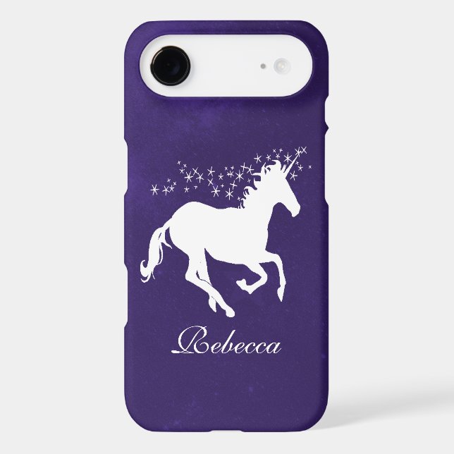 Purple Unicorn Personalized Case-Mate iPhone Case (Back)
