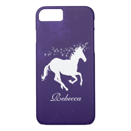 Purple Unicorn Personalized Case_Mate iPhone Case