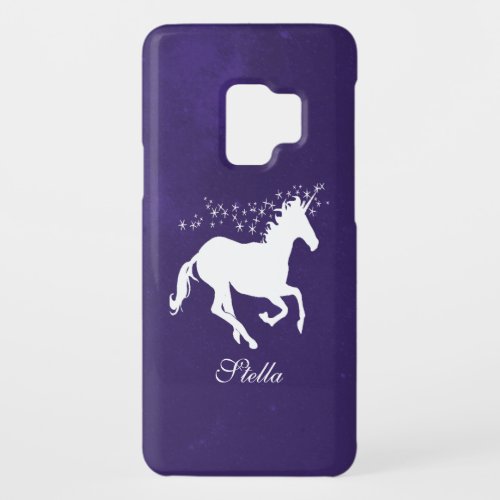 Purple Unicorn Personalized Case_Mate Samsung Galaxy S9 Case