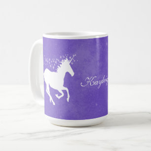 Purple Unicorn Personalized Coffee Mug
