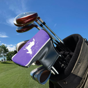 Purple Unicorn Personalized Golf Head Cover