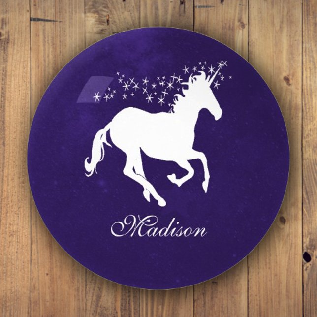 Purple Unicorn Personalized Paperweight (Purple Unicorn Personalized Paperweight)