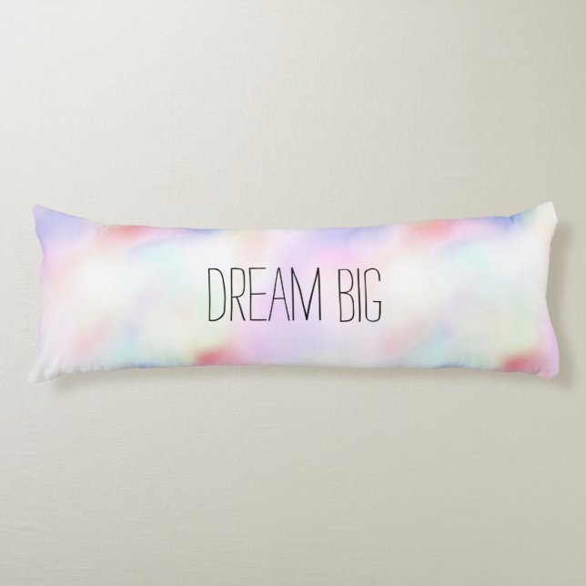 Purple Unicorn Pink Peach Rainbow    Body Pillow (Front)