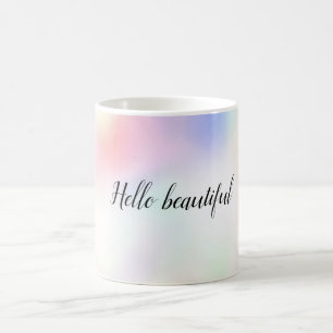 Purple Unicorn Pink Peach Rainbow Coffee Mug