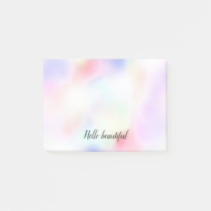 Purple Unicorn Pink Peach Rainbow Post-it Notes