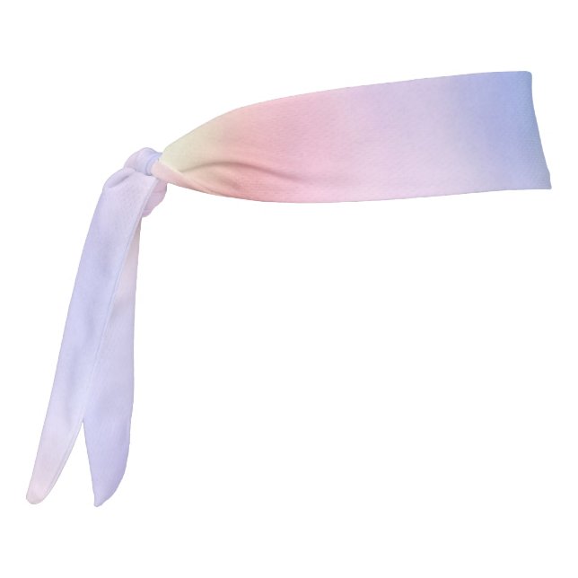 Purple Unicorn Pink Peach Rainbow        Tie Headband (Rotate 270)