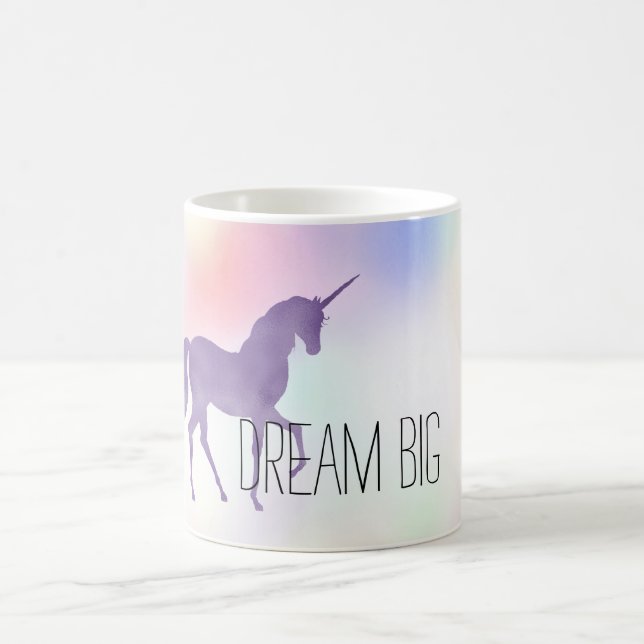 Purple Unicorn Pink Rainbow Girly       Coffee Mug (Center)