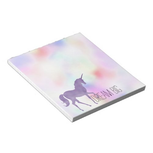 Purple Unicorn Pink Rainbow Girly     Notepad