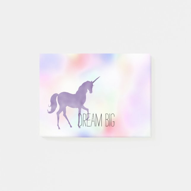 Purple Unicorn Pink Rainbow Girly      Post-it Notes (Front)