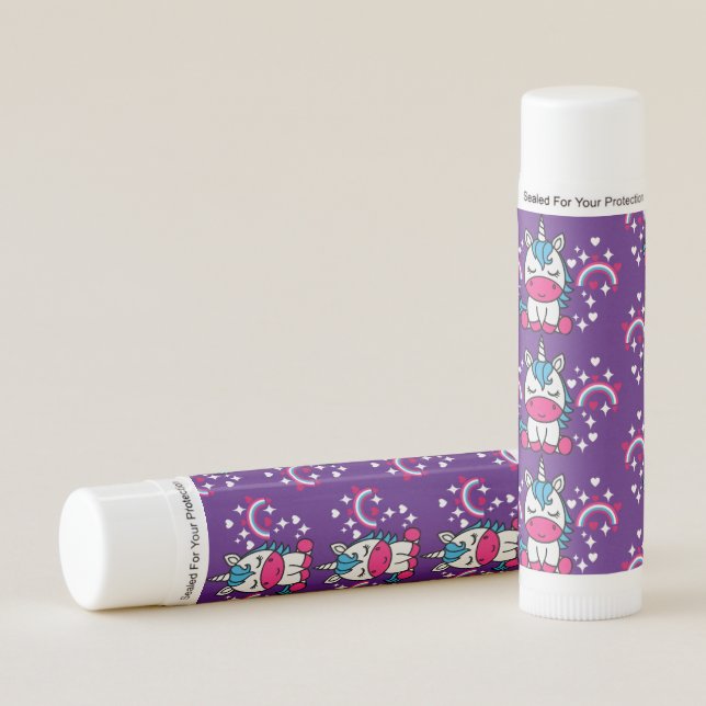 Purple Unicorn Pony Lip Balm (Front)